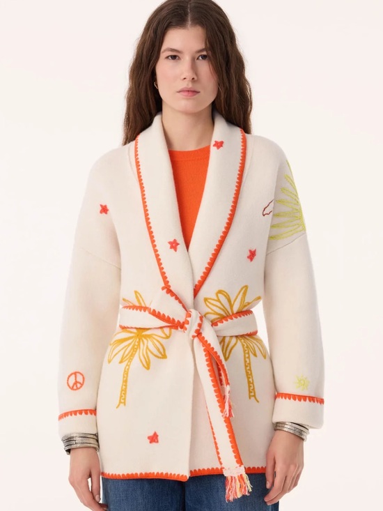 Kujten Jackets & Blazers - KUJTEN JACKET MAZIGH MAR MULTICOLOR Cashmere Shawl Collar Jacket